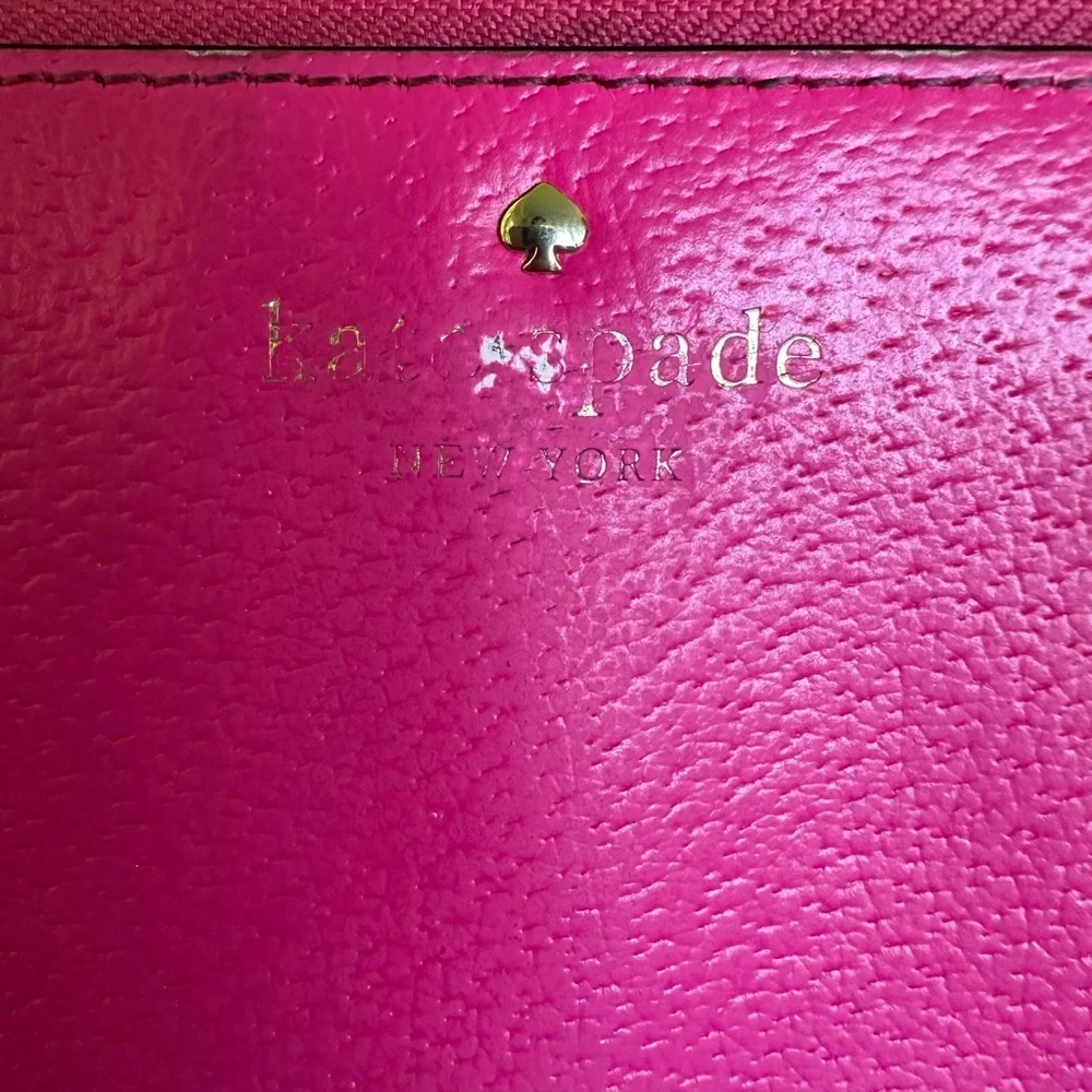 Kate Spade Fuchsia Zip-Around Wallet